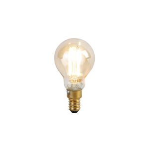 Smart E14 dimbaar in kelvin LED lamp P45 goud 4,9W 470 lm 1800-3000K