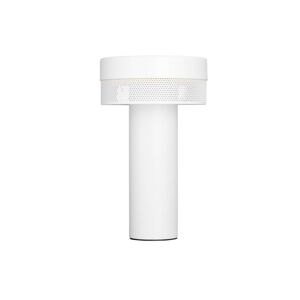 HELL LED stolní lampa Mesh, baterie, výška 24cm, bílá