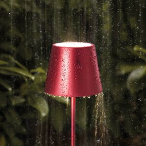 Sigor LED stolní lampa Nuindie baterie mini 25cm červená