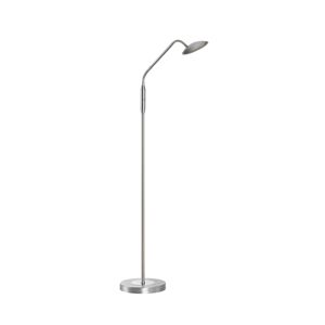 FISCHER & HONSEL Stojací lampa LED Tallri, barva niklu, výška 135 cm, CCT
