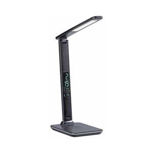 Moderní stolní lampa černá včetně LED s dotykovým stmívačem - Roel