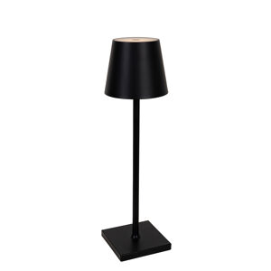 Venkovní stolní lampa černá včetně LED a dobíjecího dotykového stmívače - Jackson