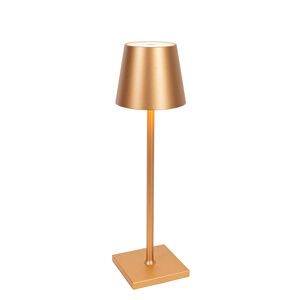 Venkovní stolní lampa zlatá včetně LED a dobíjecího stmívače - Jackson