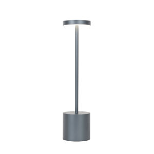 Venkovní stolní lampa šedá včetně LED a dobíjecího stmívače - Dupont