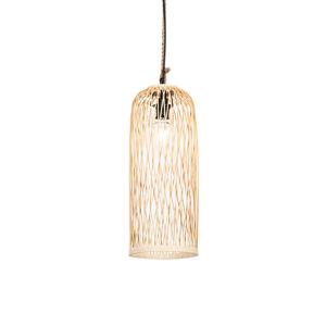 Landelijke buiten hanglamp rotan 25 cm - Calamus