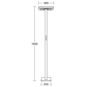 HerzBlut HerzBlut Otto O LED stojací lampa dub přírodní