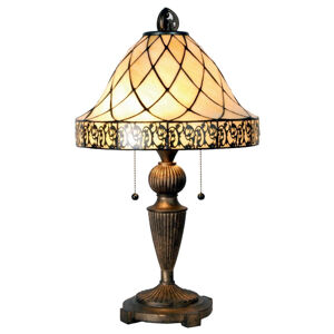 Clayre & Eef Stolní lampa Diamond v Tiffany stylu 62 cm