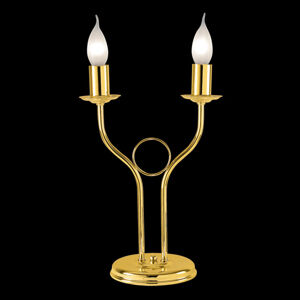 EULUNA Stolní lampa Retro, dva zdroje ve zlaté
