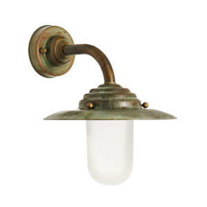 Moretti Luce Venkovní nástěnné svítidlo Antique, výška 26cm měď