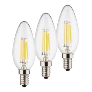 Müller-Licht LED žárovka-svíčka E14 4W 2 700K filament sada 3ks