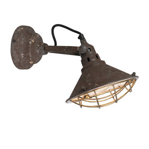 Vintage nástěnná a stropní lampa hnědá naklápěcí - Barrack