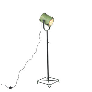 Bodová stojací lampa vintage antická zelená 140 cm - Brooke