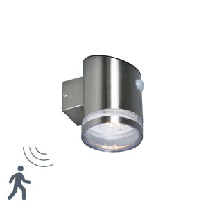 Venkovní lampa Vyvrtaná LED ocel s detektorem pohybu