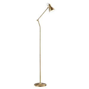 Vintage podlouhlá stojací lampa bronzová - Jasper