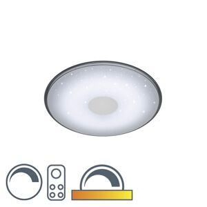 Moderní kulaté stropní svítidlo bílé včetně funkce stmívání LED - Shogun