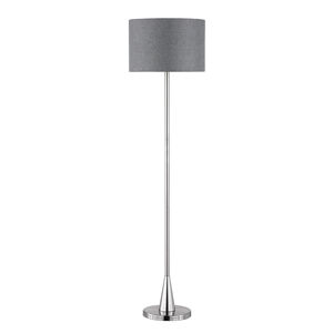 Moderní podlouhlá stojací lampa z oceli se šedým odstínem - Cosinus