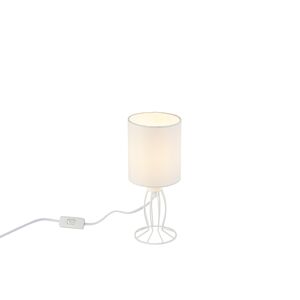 Designová stolní lampa s bílým odstínem - Clark