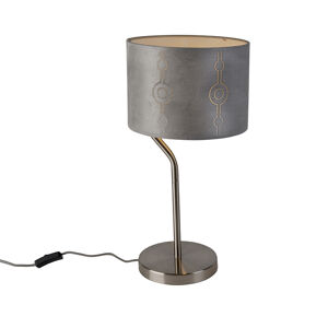 Moderní stolní lampa z oceli se šedým odstínem - Lane