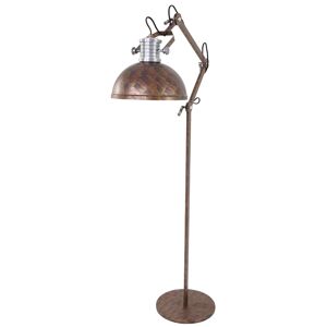 Průmyslová stojací lampa hnědá - Daryl
