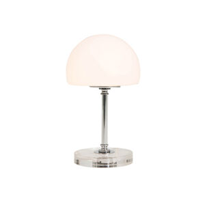 Moderní stolní lampa chrom se skleněnou stmívatelností ve 4 krocích včetně LED - Spencer