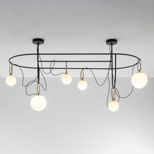 Artemide Artemide nh S5 skleněné závěsné světlo 6 žárovek