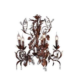 Lustr Romance 5-light antique brown